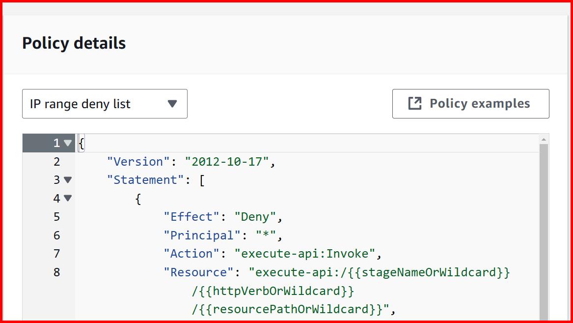 Picture showing the JSON for the predefined templates